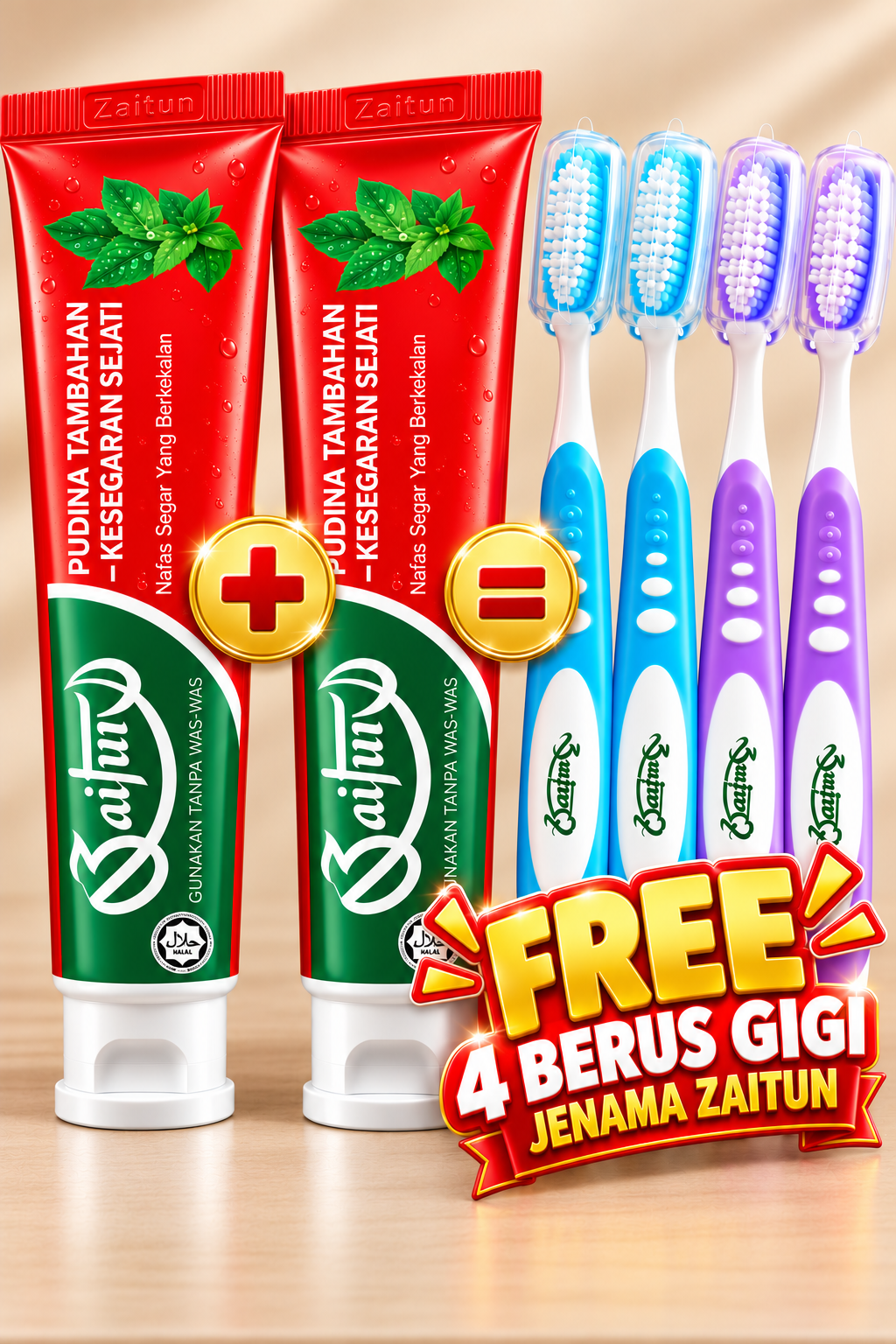 Set Jimat Ubat Gigi Zaitun